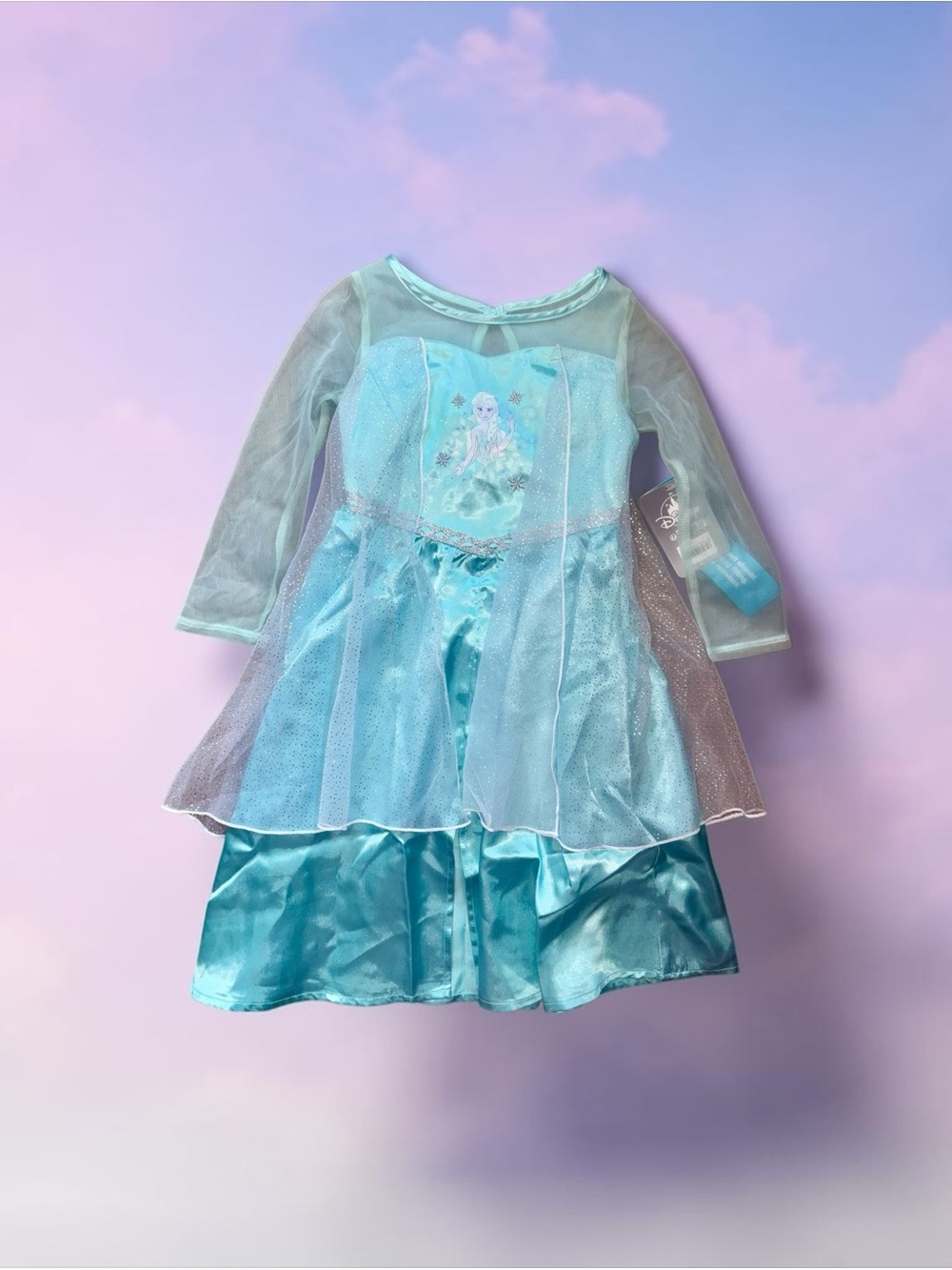 Disney Elsa Light Blue Sparkle Princess Dress NWT! (Size 3/3t)